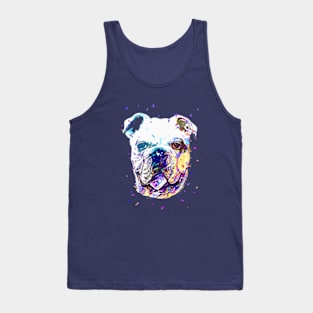 Buldog Face Pop Art Tank Top